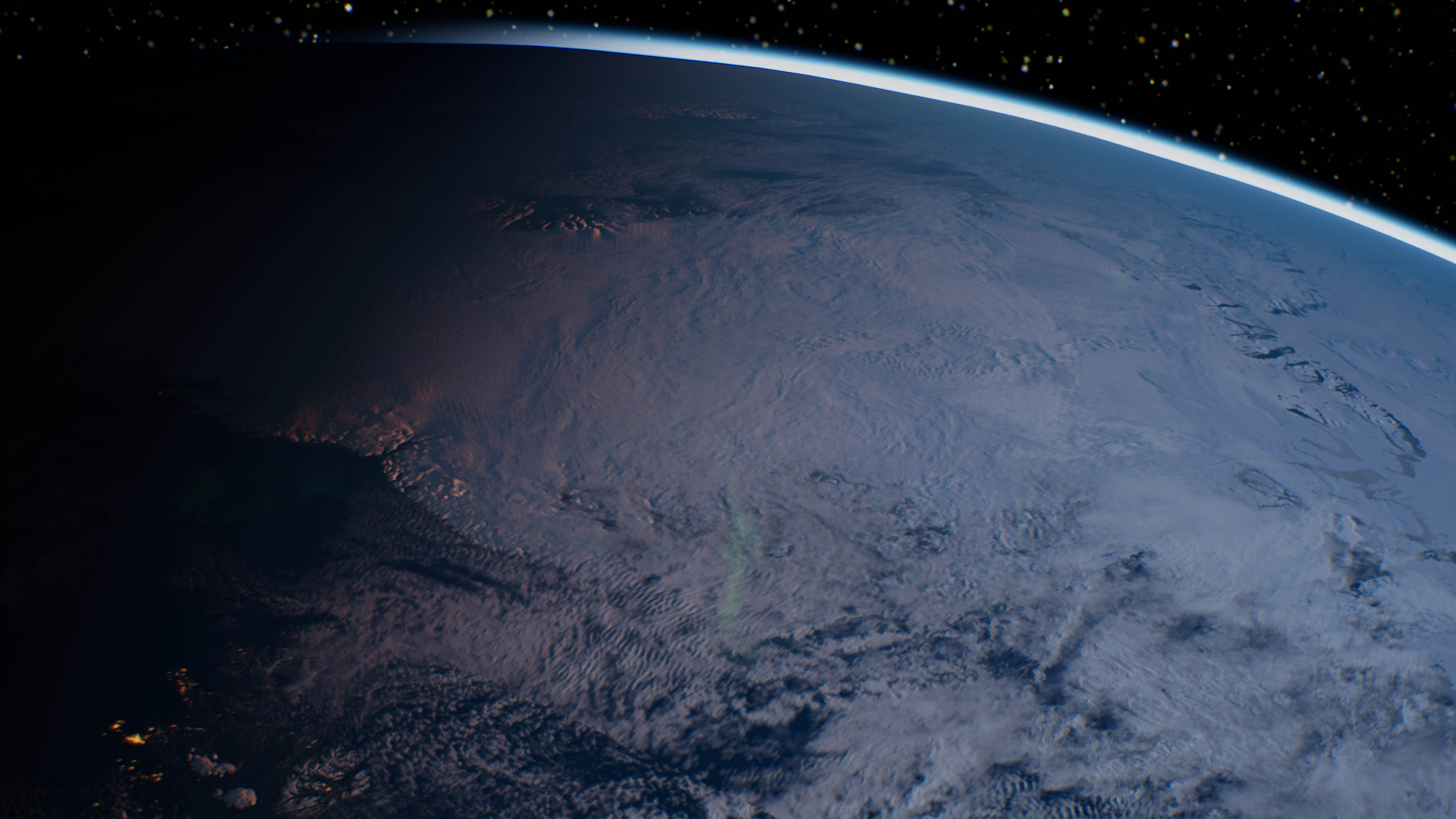 Aerial view of North America over Nevada