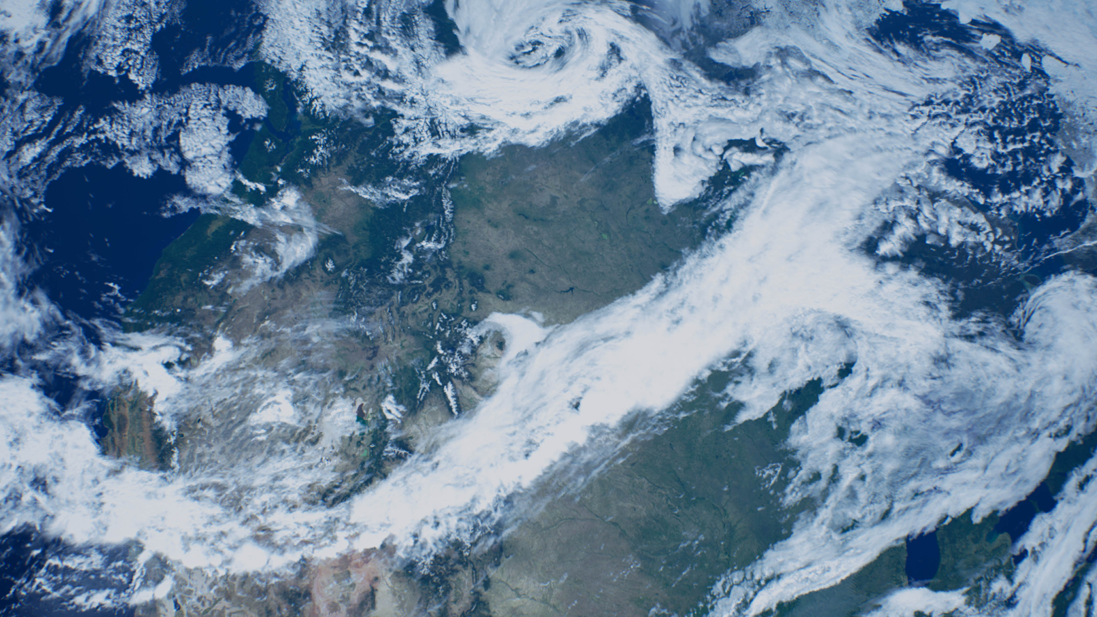 Aerial view of North America over Nevada